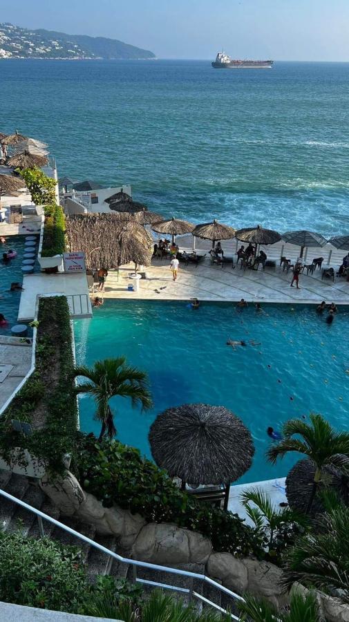 Hotel Torres Gemelas Vista Al Mar A Pie De Playa Acapulco Exteriör bild